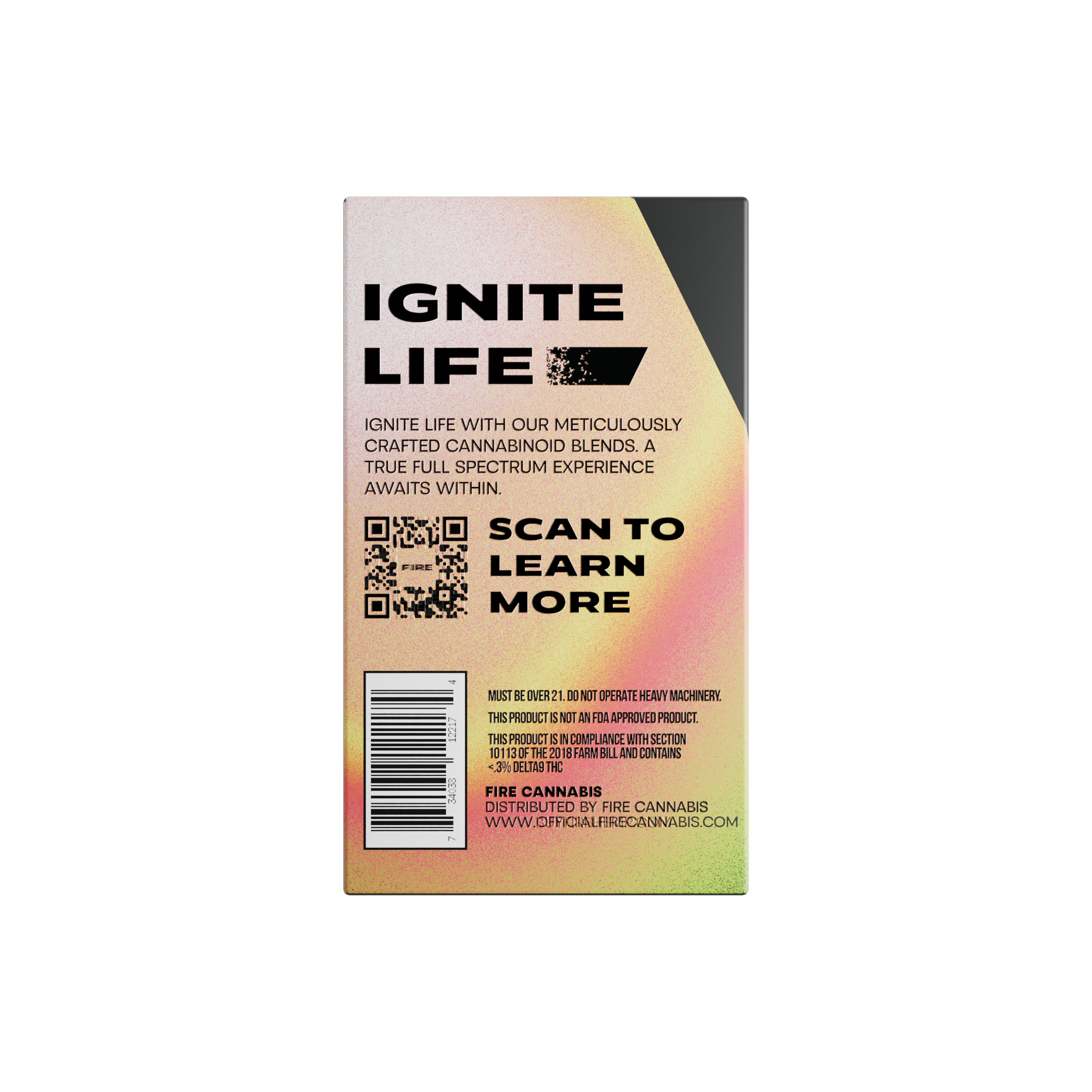 Fire Inferno Vape Backside Packaging