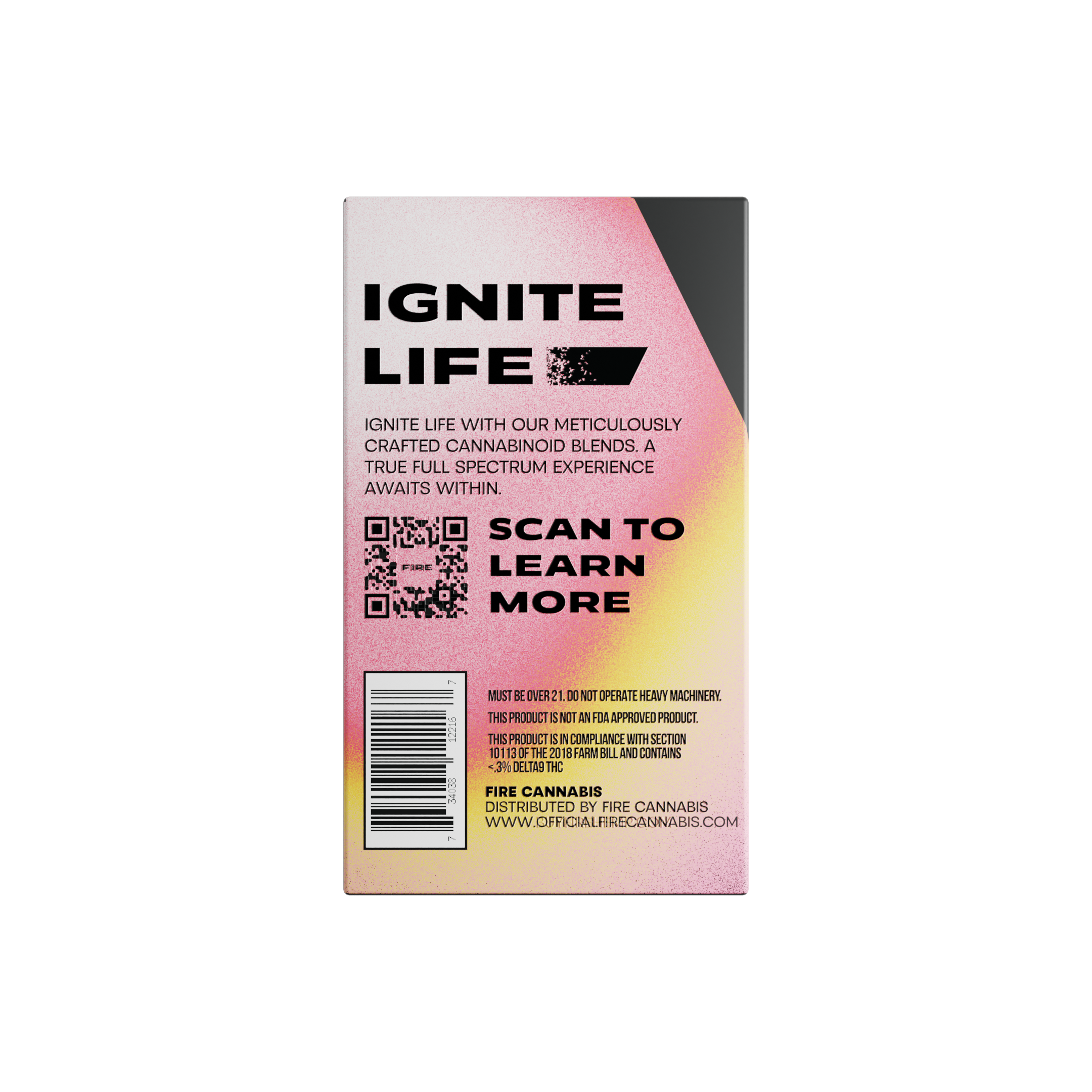 Disposable Vape Back Packaging Pink