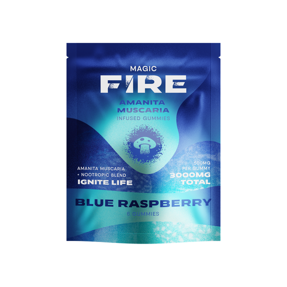 Amanita Muscaria Infused Gummies - Blue Raspberry