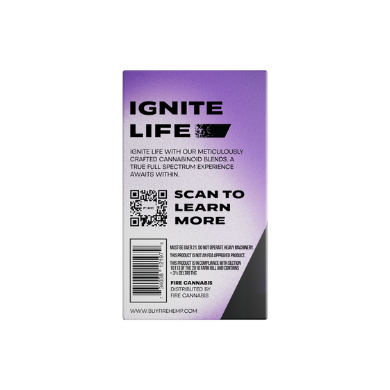 Fire Inferno Vape Backside Packaging Pink