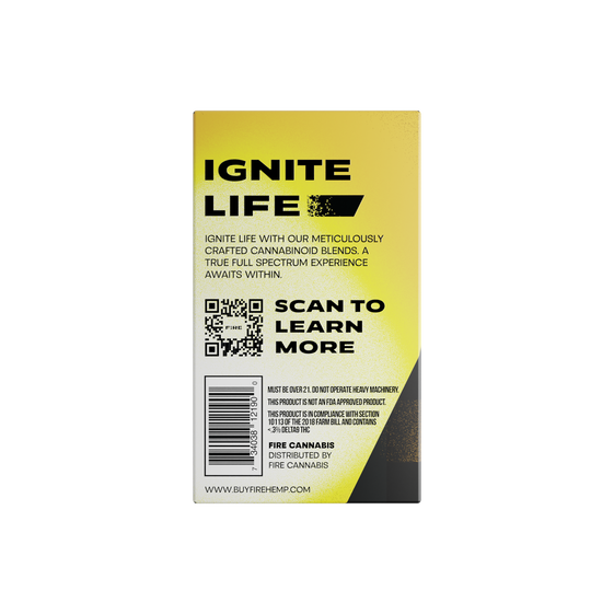 Fire Inferno Vape Backside Packaging Purple