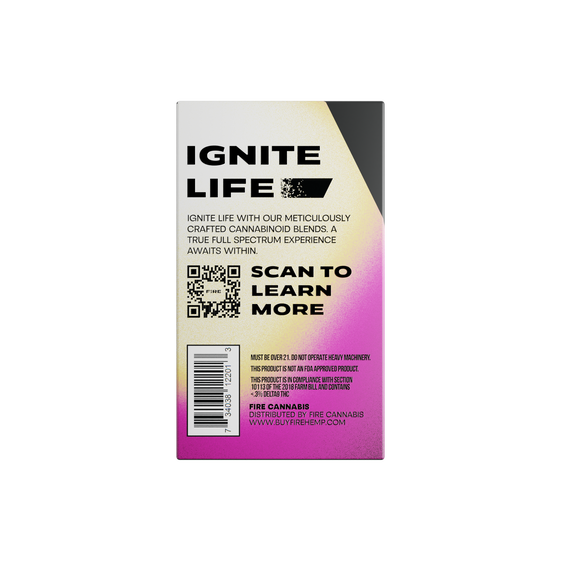 Disposable Vape Back Packaging Purple