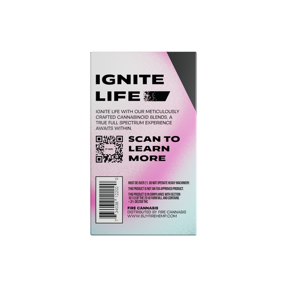 Disposable Vape Back Packaging Purple