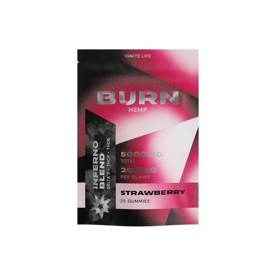 Strawberry Strain Inferno Blend Gummies